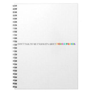 Pedro Pascal Funny Rainbow Notebook Journal