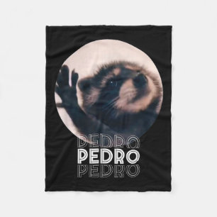 Pedro Racoon Dance Popular Internet Meme Mapache D Fleece Blanket