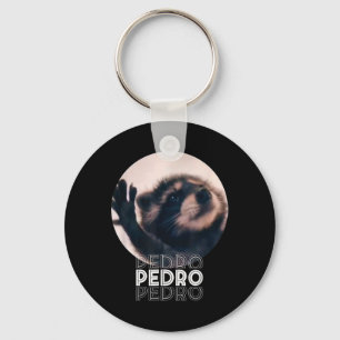 Pedro Racoon Dance Popular Internet Meme Mapache D Keychain