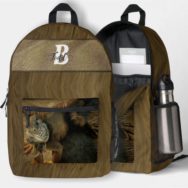 Pedro the Iguana 0768 Printed Backpack (Creator Uploaded)