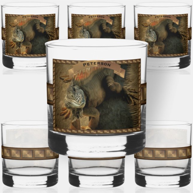 Pedro the Iguana 0768 Whiskey Glass (Creator Uploaded)