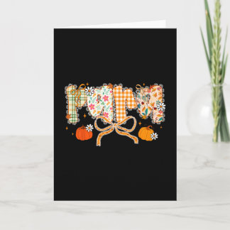 Peds Crew Nurse Fall Heart Pediatric Pumpkin Thank Card