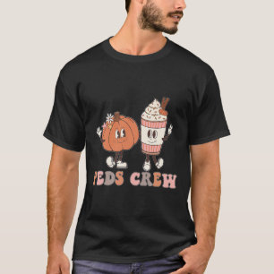 Peds Crew Pumpkin Thanksgiving Fall Pediatric Nurs T-Shirt