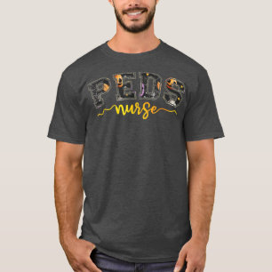 Peds Nurse Halloween Costume Spooky Pediatric Rn F T-Shirt