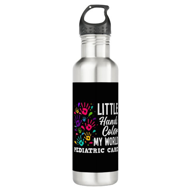 Peds Nurse Pediatric Nurse Practitioners Gifts 710 Ml Water Bottle (Front)