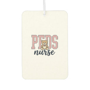Peds Nurse Teddy Bear Vintage Shirt Design_1 Air Freshener