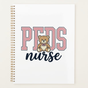 Peds Nurse Teddy Bear Vintage Shirt Design_1 Planner
