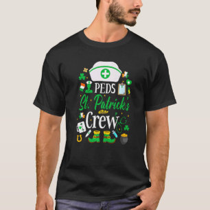 Peds St Patrick's Day Nurse Crew Family Group Nurs T-Shirt
