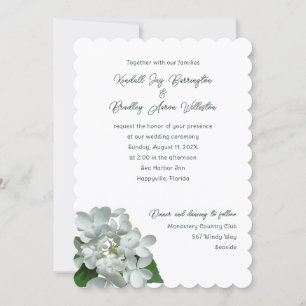 Pee Gee White Mariage cérémonie Invitations