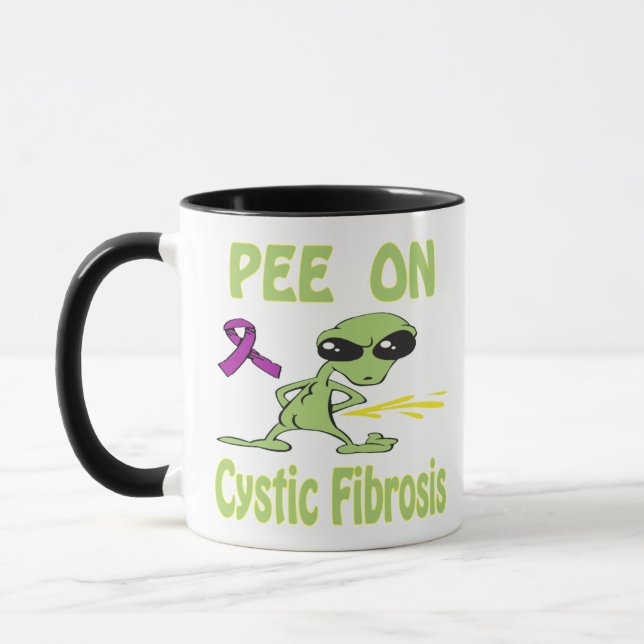 Pee On Cystic Fibrosis Mug (Left)