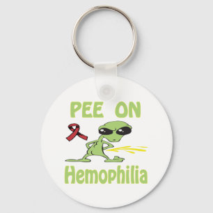 Pee On Hemophilia Keychain