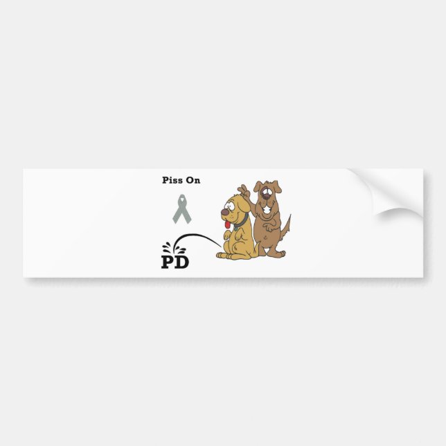 Pee on Parkinson's Disease Bumper Sticker (Front)