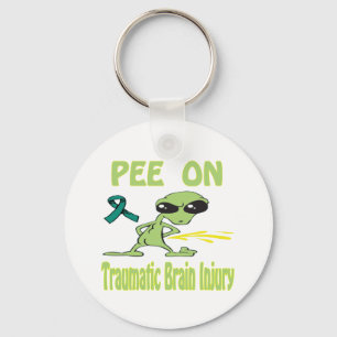 Pee On Traumatic Brain Injury Keychain