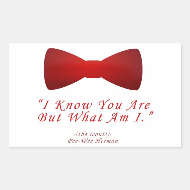 pee wee herman sticker (Front)