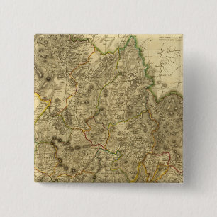 PeeblesShire 2 Inch Square Button