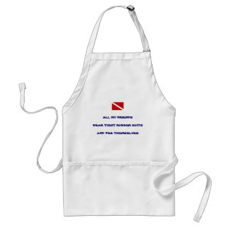 Peeing Cooking Scuba Diver Standard Apron