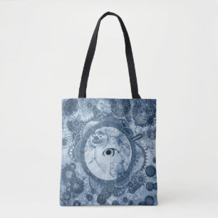 "Peek-a-Blue" Tote Bag