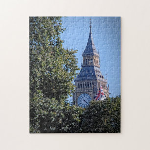 Peek-a-Boo - Big Ben Above the Trees Jigsaw Puzzle