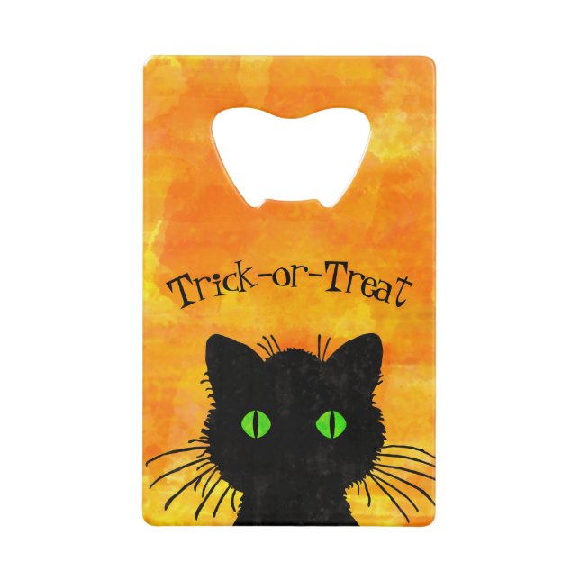 Peek-A-Boo Chat noir Orange Trick-or-Treat (Devant)