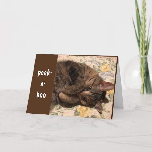 PEEK-A-BOO & *CONGRATULATIONS* TO YOU! CARD (Front)