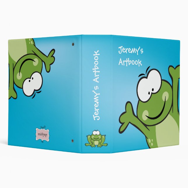 Peek a Boo Froggy Kids Binder (Background)