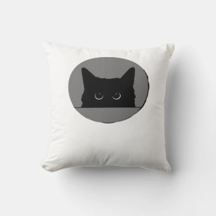 Peek-A-Boo Funny Throw Pillow