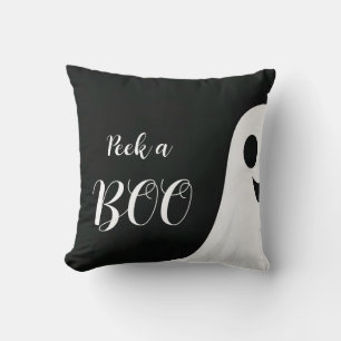 Peek a Boo Ghost Halloween  Throw Pillow