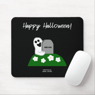 Peek A Boo Ghost Mouse Pad