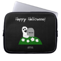 Peek A Boo Ghost Neoprene Laptop Sleeve