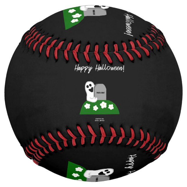 Peek A Boo Ghost Softball (Front)