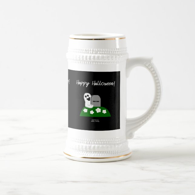 Peek A Boo Ghost Stein Mug (Right)