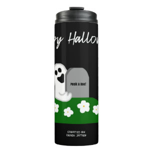 Peek A Boo Ghost Thermal Tumbler