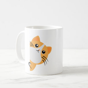 Peek-a-boo - Ginger Cat Coffee Mug