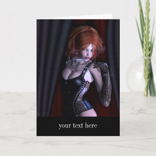 Peek A Boo Gothic Fantasy Card