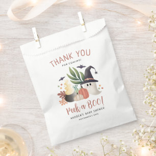 Peek a Boo Halloween Ghost Baby Shower Favour Bag