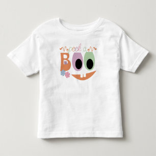Peek-a-Boo Halloween Jack-o-lantern Toddler T-shirt