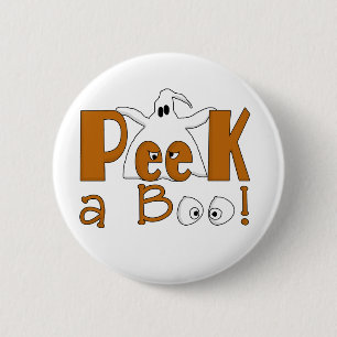Peek A Boo Halloween T-shirts and Gifts 2 Inch Round Button
