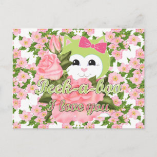 Peek-a-boo I love you Postcard