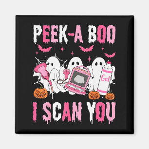 Peek A Boo I Scan You Soky Sonographer Ultrasound  Magnet