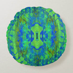 Peek-a-boo in the Sea.... Round Pillow