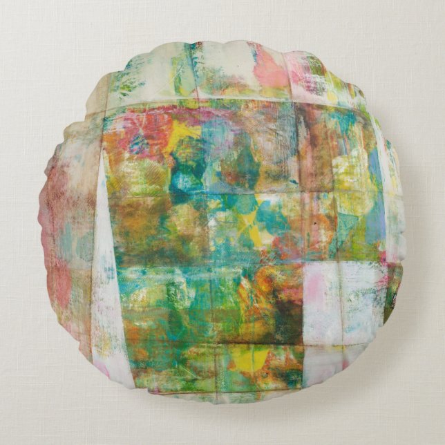 Peek a boo IV Round Pillow (Front)