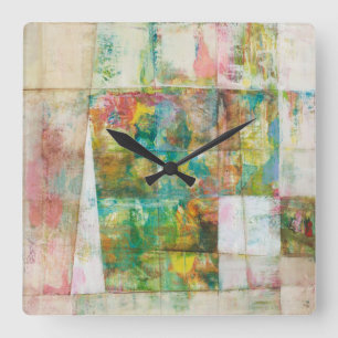 Peek a boo IV Square Wall Clock
