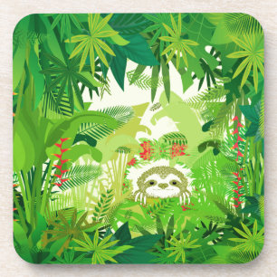 Peek a Boo Jungle Sloth Coaster