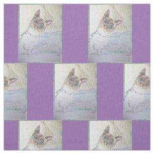 Peek-a-Boo Kitten Original Fabric