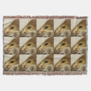 Peek-A-Boo Kitty Throw Blanket