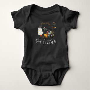 Peek-A-Boo   Little Ghost Halloween Baby Bodysuit