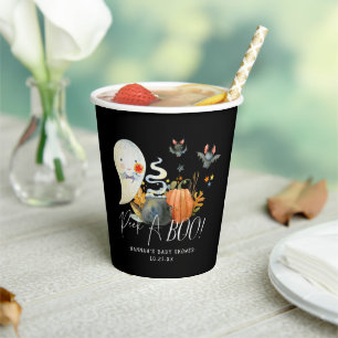 Peek-A-Boo   Little Ghost Halloween Baby Shower Paper Cups