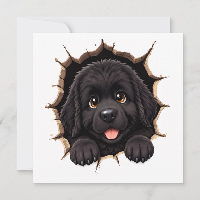 Peek A Boo Newfie Puppy (Front)