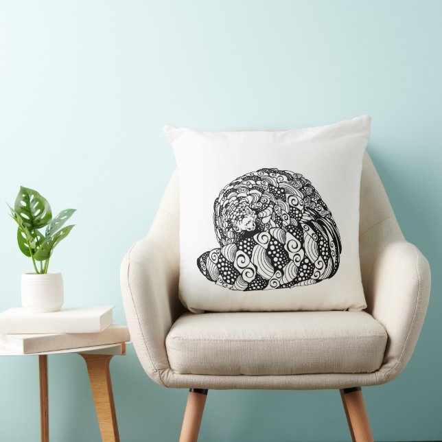 “Peek-a-Boo” Pangolin design Throw Pillow (Chair)