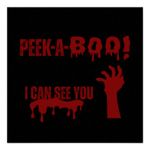 Peek a boo poster